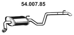 54.007.85 EBERSPÄCHER Exhaust muffler KIA Rear, Length: 1660mm