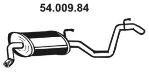 54.009.84 EBERSPÄCHER Exhaust muffler KIA Rear, Length: 1450mm