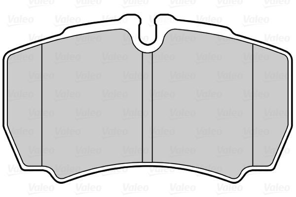 302277 Set of brake pads 302277 VALEO Rear Axle, excl. wear warning contact, without anti-squeak plate