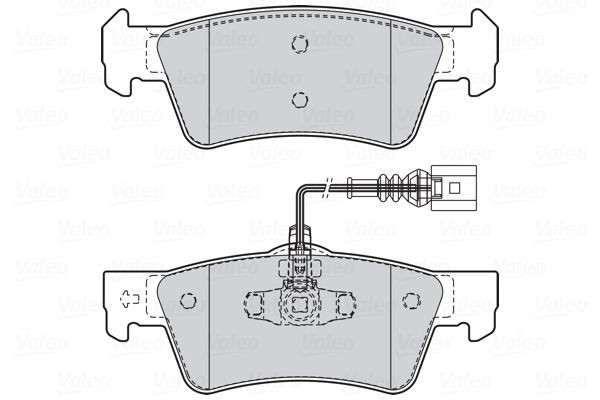 VALEO Brake pad kit 302332 for VW TOUAREG