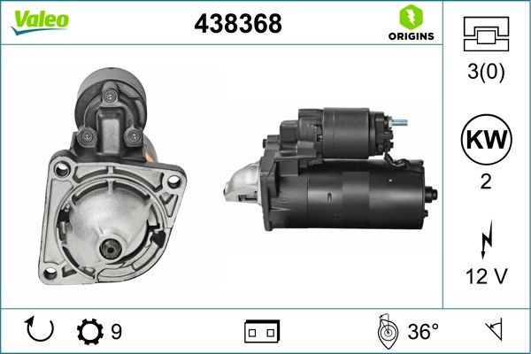 VALEO 438368 Starter motor DODGE experience and price
