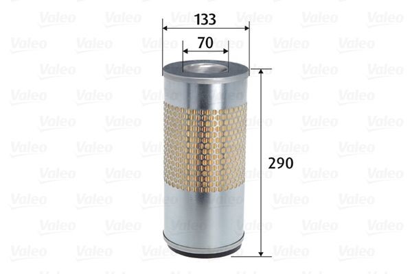 VALEO 585768 Air filter 290mm, 133mm, Filter Insert