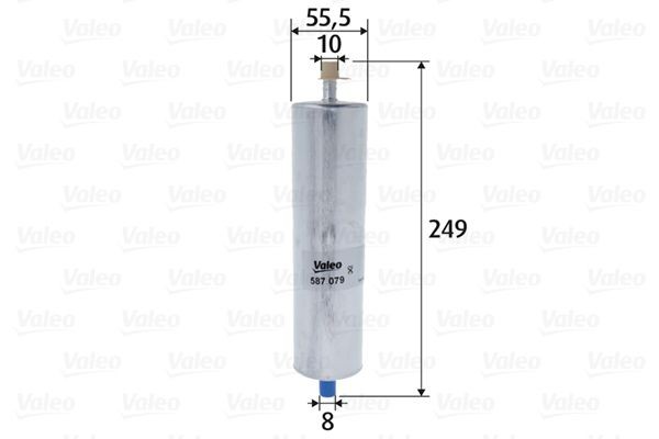 VALEO In-Line Filter, 10mm, 8mm Height: 249mm Inline fuel filter 587079 buy