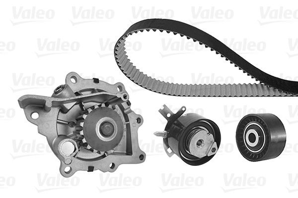 VALEO with gaskets/seals, Number of Teeth: 118, Width 1: 25 mm Timing belt and water pump 614588 buy