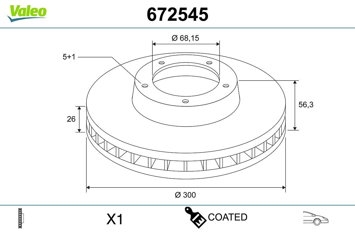 VALEO 672545 Brake disc FORD experience and price