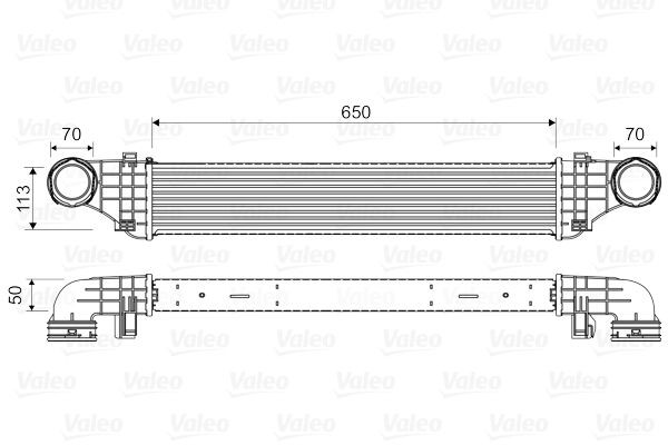 818337 VALEO Turbo intercooler MERCEDES-BENZ without EGR valve