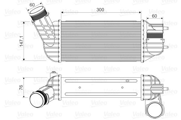 VALEO 818345 Intercooler without EGR valve