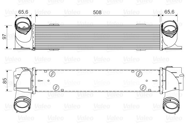 VALEO 818553 Intercooler without EGR valve