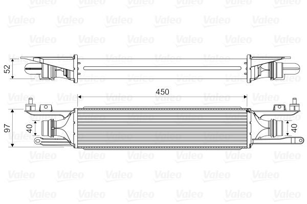 818578 VALEO Turbo intercooler OPEL without EGR valve