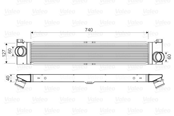 818586 VALEO Turbo intercooler FIAT without EGR valve