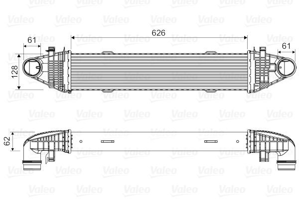 VALEO 818616 Intercooler MERCEDES-BENZ C-Class 2013 price