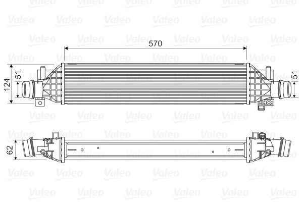 VALEO 818629 Intercooler without EGR valve