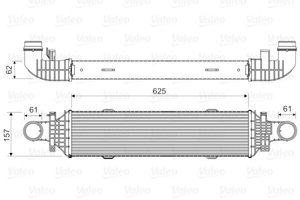 VALEO 818631 MERCEDES-BENZ C-Class 2011 Intercooler charger