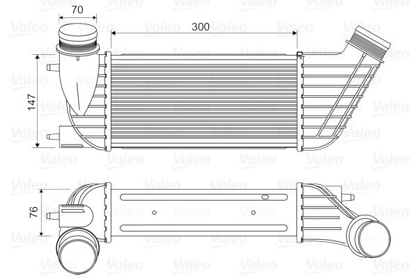 VALEO 818651 Intercooler without EGR valve
