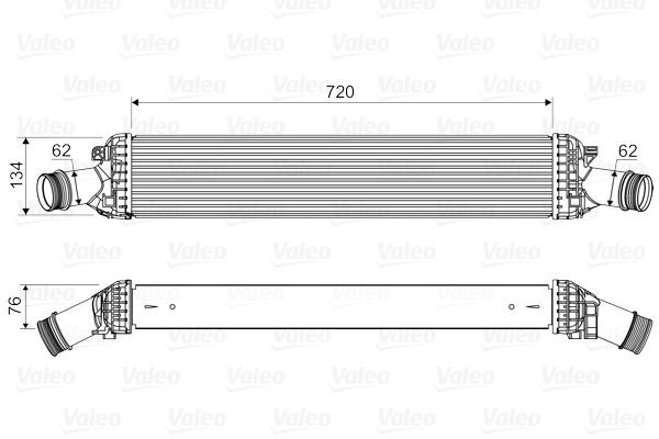VALEO 818654 Intercooler without EGR valve