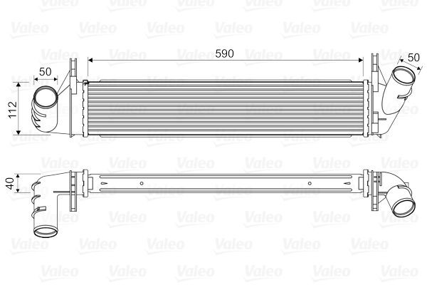 818678 VALEO Turbo intercooler DACIA without EGR valve
