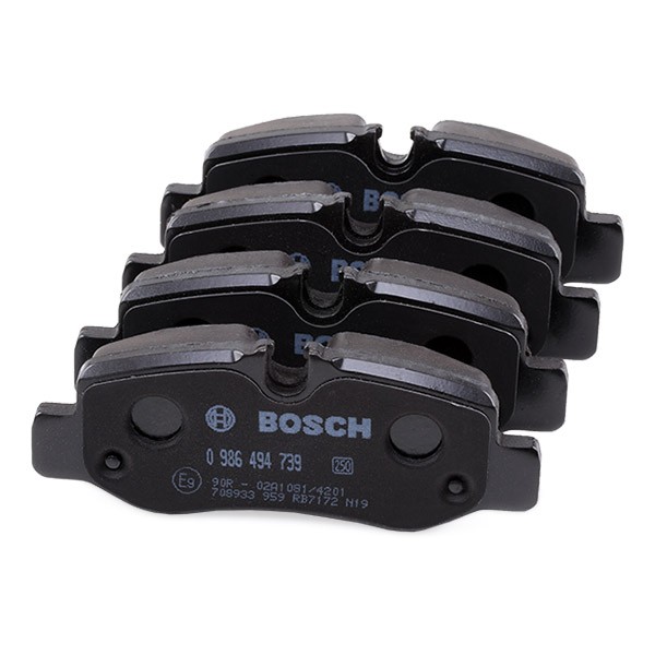 0986494739 Disc brake pads BOSCH E9 90R-02A1081/4201 review and test