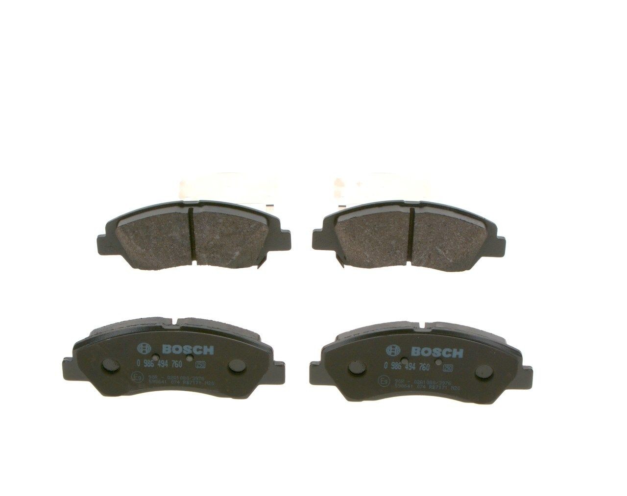 BOSCH 25976 Disc pads Low-Metallic, with integrated wear warning contact