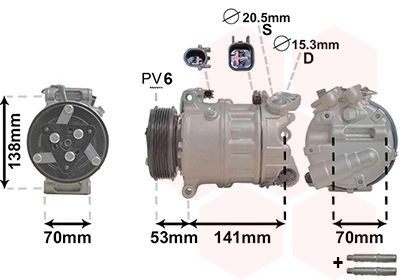 VAN WEZEL 0200K209 Air conditioning compressor LAND ROVER experience and price