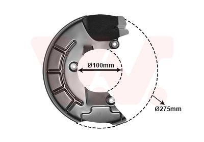 VAN WEZEL Front Axle Right Brake Disc Back Plate 5829372 buy