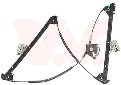 VAN WEZEL 7412262 Window regulator Right Front, Operating Mode: Electric, without electric motor, with comfort function, without comfort function