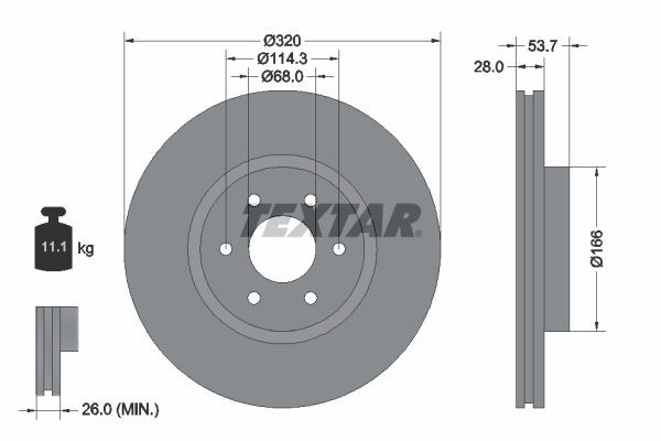 Nissan NV400 Brake discs 13791761 TEXTAR 92296503 online buy