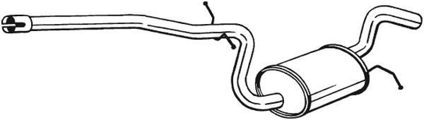 Great value for money - BOSAL Middle silencer 285-477