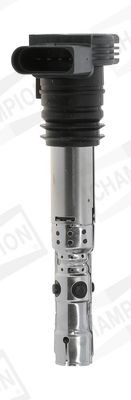 Coil pack CHAMPION 4-pin connector, 12V, SAE-Kontaktfeder, Spark Spring, with electronics, Number of connectors: 1, Connector Type SAE, incl. spark plug connector, with output stage, 16,4 cm, 10 cm - BAEA043E