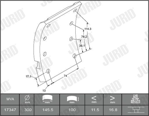 1734705380 Brake Lining Kit, drum brake JURID 1734705380 review and test