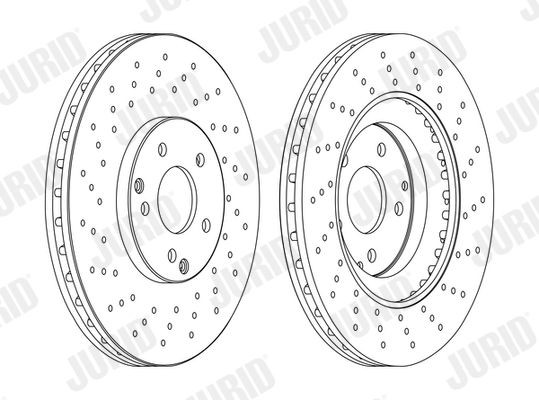 Mercedes C-Class Brake discs and rotors 13793784 JURID 562354JC-1 online buy