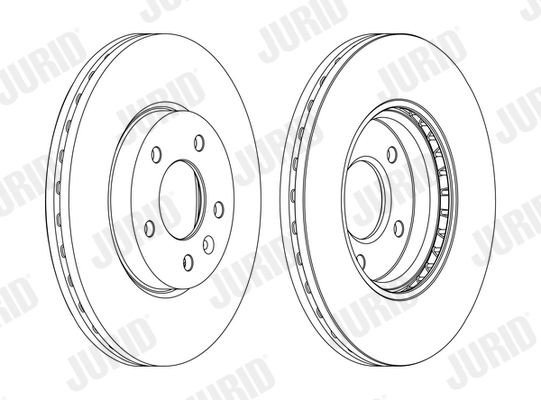 562631JC-1 JURID Brake rotors OPEL 300x26mm, 5, 5+1, Vented, Coated
