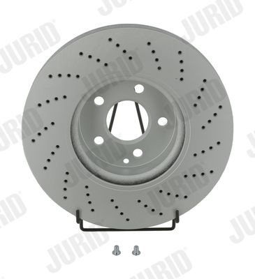 JURID 562634JC-1 Brake disc 322x32mm, 5, 5+1x112, perforated/vented, Coated