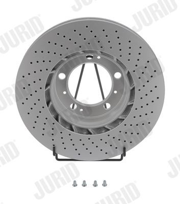 JURID 562668JC-1 Brake disc 318x28mm, 5, 5+2+2, Vented, Coated