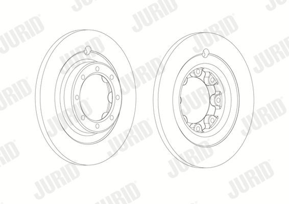 JURID 569250J Bremsscheibe für MERCEDES-BENZ UNIMOG LKW in Original Qualität