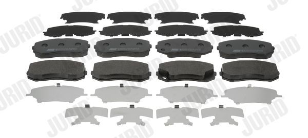29249 JURID not prepared for wear indicator Height 1: 59,1mm, Height: 59,1mm, Width: 139,1mm, Thickness 1: 19,3mm, Thickness: 20,3mm Brake pads 573752J buy
