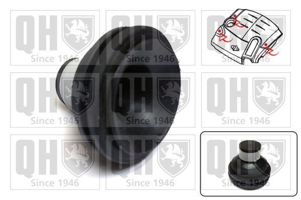Volvo Buffer, engine cover QUINTON HAZELL EM4839 at a good price