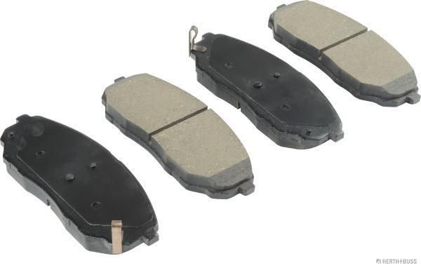 HERTH+BUSS JAKOPARTS J3600318 Brake pad set with acoustic wear warning, with anti-squeak plate