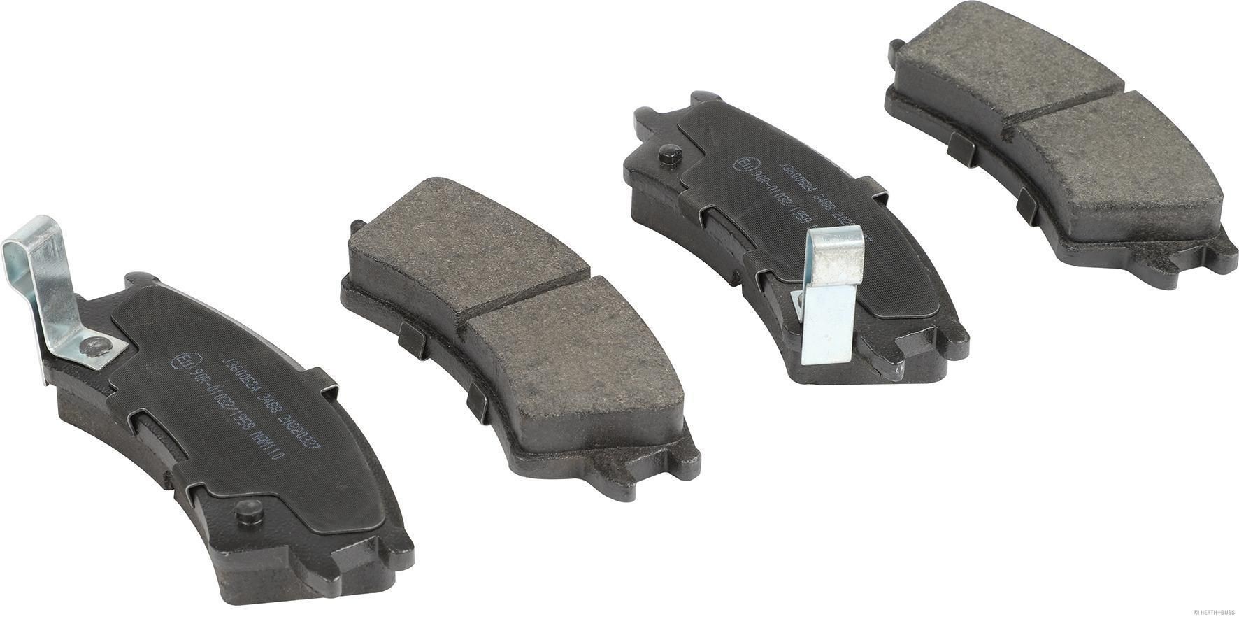 HERTH+BUSS JAKOPARTS J3600524 Brake pad set Front Axle, with acoustic wear warning