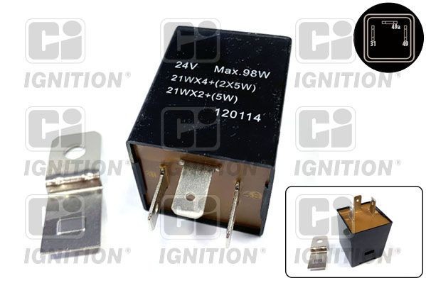 QUINTON HAZELL XFL121 Indicator relay HONDA JAZZ in original quality