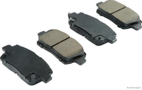 HERTH+BUSS JAKOPARTS J3602088 Brake pad set with acoustic wear warning, with anti-squeak plate