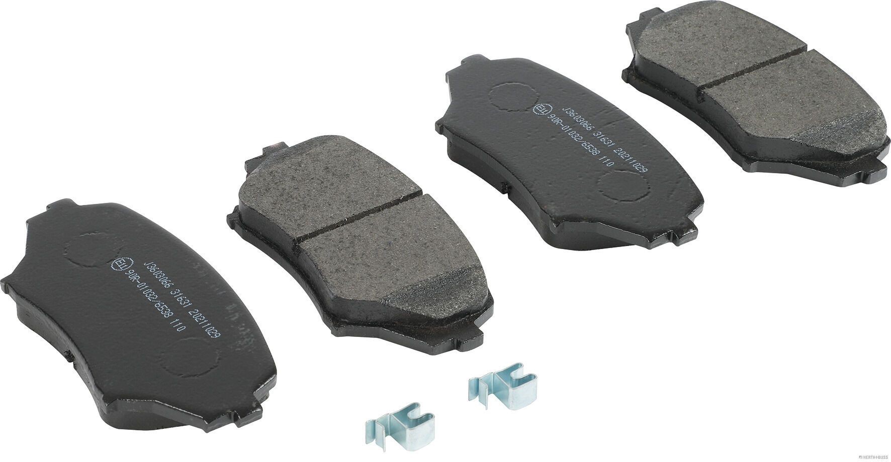 HERTH+BUSS JAKOPARTS J3603066 Brake pad set without acoustic wear warning