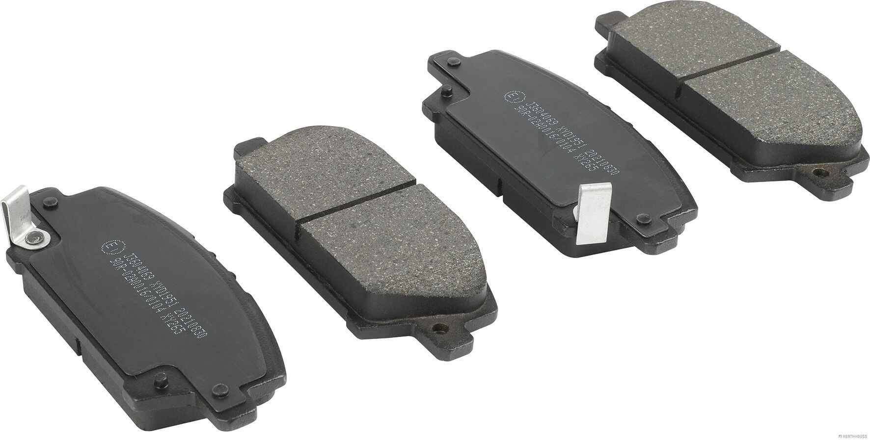 HERTH+BUSS JAKOPARTS with acoustic wear warning Height 1: 55,9mm, Height 2: 55,9mm, Width 1: 131,7mm, Width 2 [mm]: 131,7mm, Thickness 1: 17,4mm, Thickness 2: 17,4mm Brake pads J3604069 buy