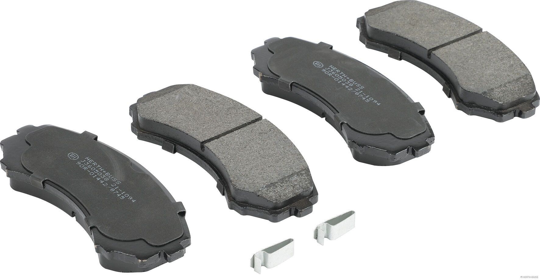 HERTH+BUSS JAKOPARTS J3605038 Brake pad set Front Axle, with acoustic wear warning