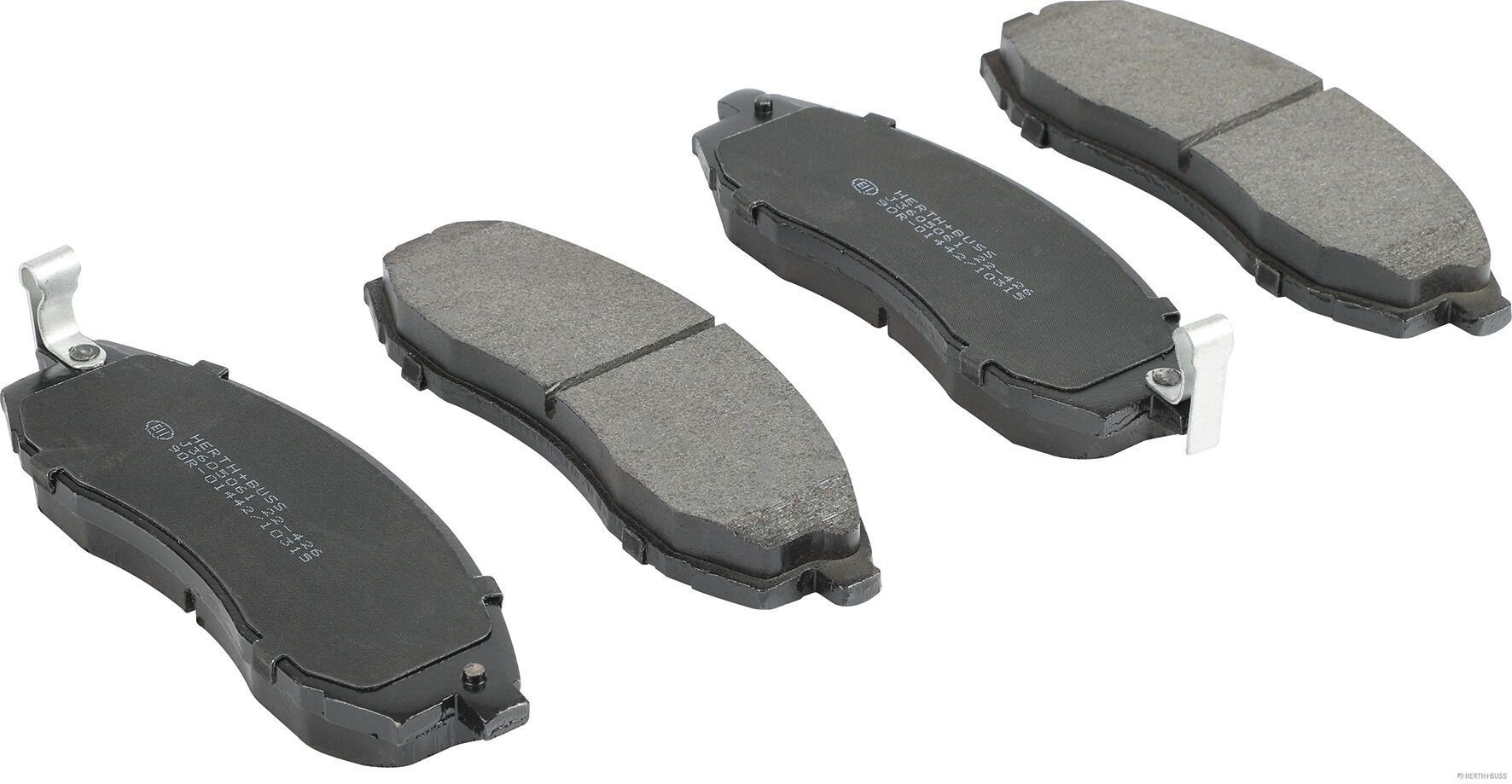 HERTH+BUSS JAKOPARTS with acoustic wear warning Height 1: 51,4mm, Height 2: 51,4mm, Width 1: 151mm, Width 2 [mm]: 151mm, Thickness 1: 17mm, Thickness 2: 17mm Brake pads J3605061 buy