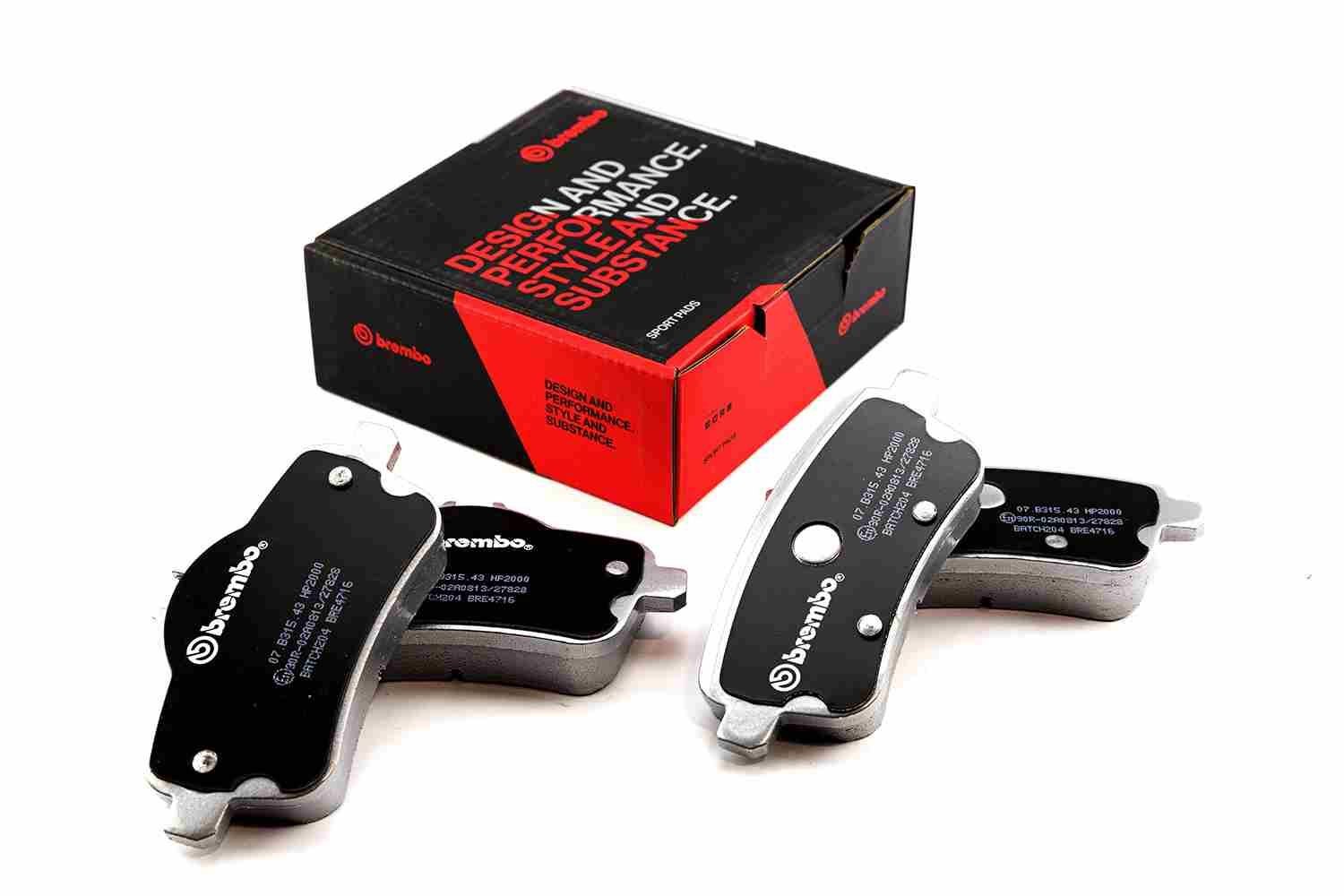 BREMBO 07.B315.43 MERCEDES-BENZ High performance brake pad in original quality