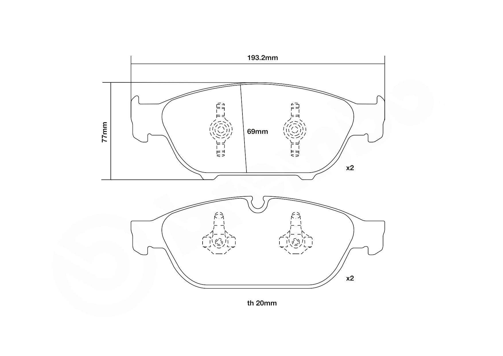 07D43523 High Performance Brake Pad Set UPGRADE, SPORT | HP2000 BREMBO 07.D435.23 review and test