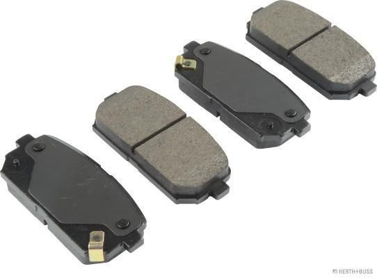 HERTH+BUSS JAKOPARTS J3610315 Brake pad set with acoustic wear warning, with anti-squeak plate