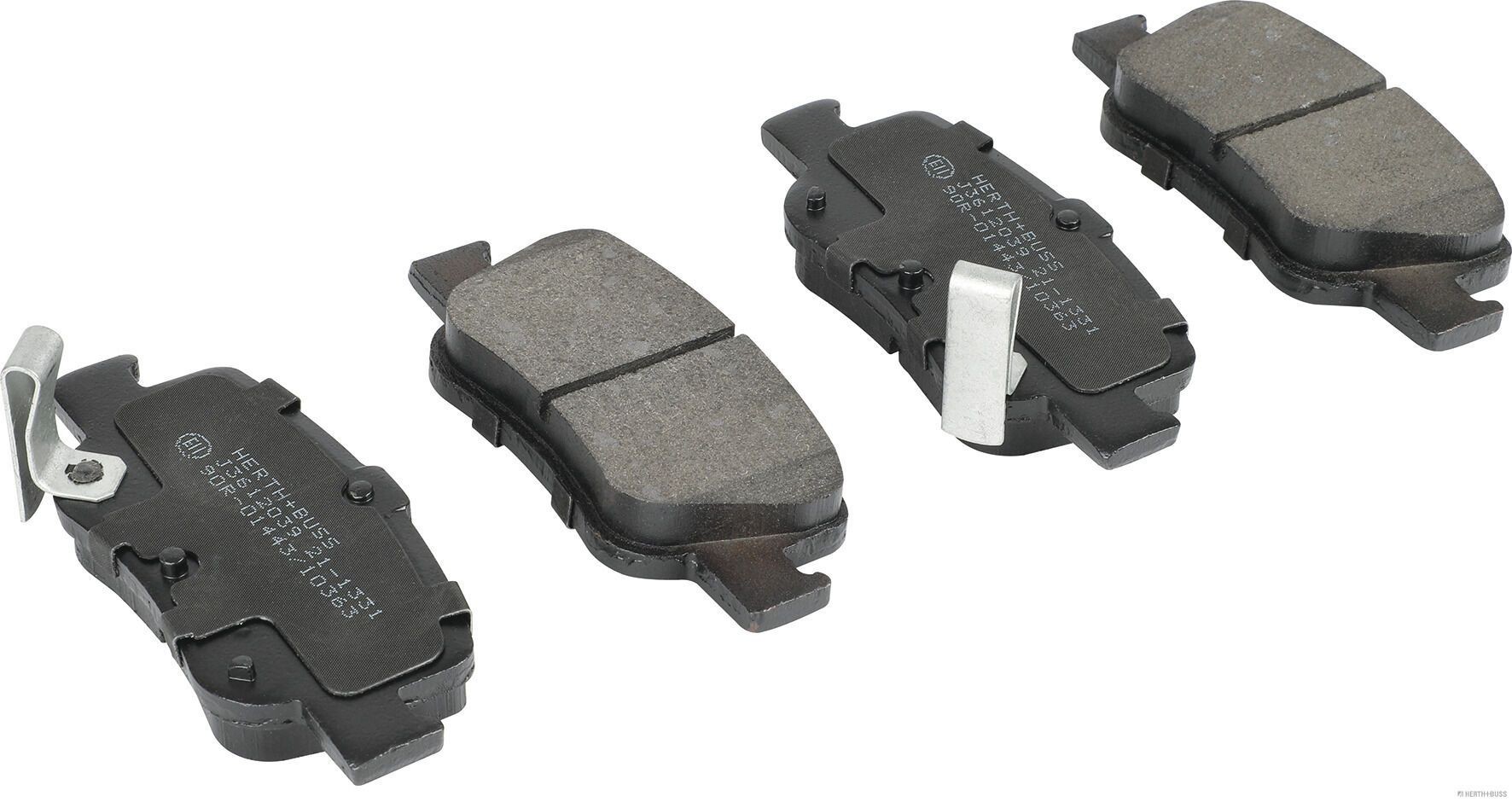 HERTH+BUSS JAKOPARTS with acoustic wear warning Height 1: 45,7mm, Height 2: 45,7mm, Width 1: 102,4mm, Width 2 [mm]: 102,4mm, Thickness 1: 15,2mm, Thickness 2: 15,2mm Brake pads J3612039 buy