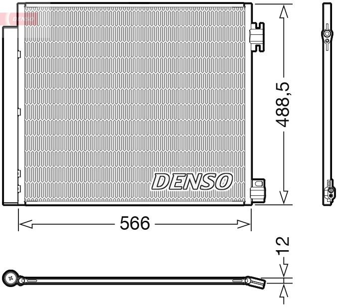 DENSO with dryer, R 134a Refrigerant: R 134a Condenser, air conditioning DCN46026 buy