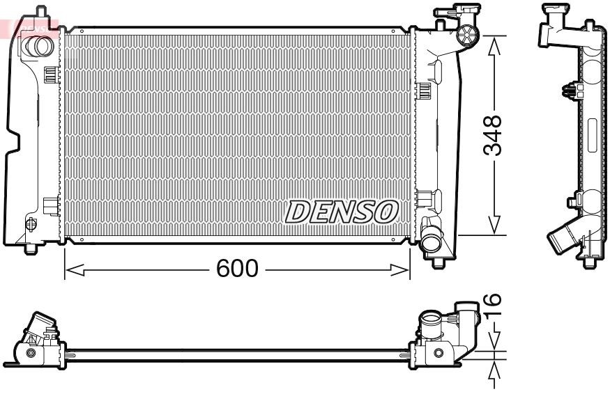 DENSO DRM50110 Radiator TOYOTA AVENSIS 2005 in original quality